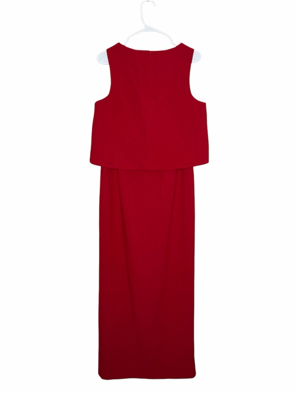 Black Halo Kacie Two Piece Maxi Dress Red Bonfire Women’s Size 10 Crop Top Skirt - Picture 4 of 11